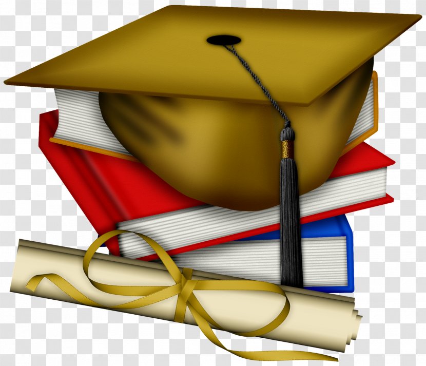 Graduation Ceremony Clip Art Square Academic Cap Diploma - Yellow Transparent PNG