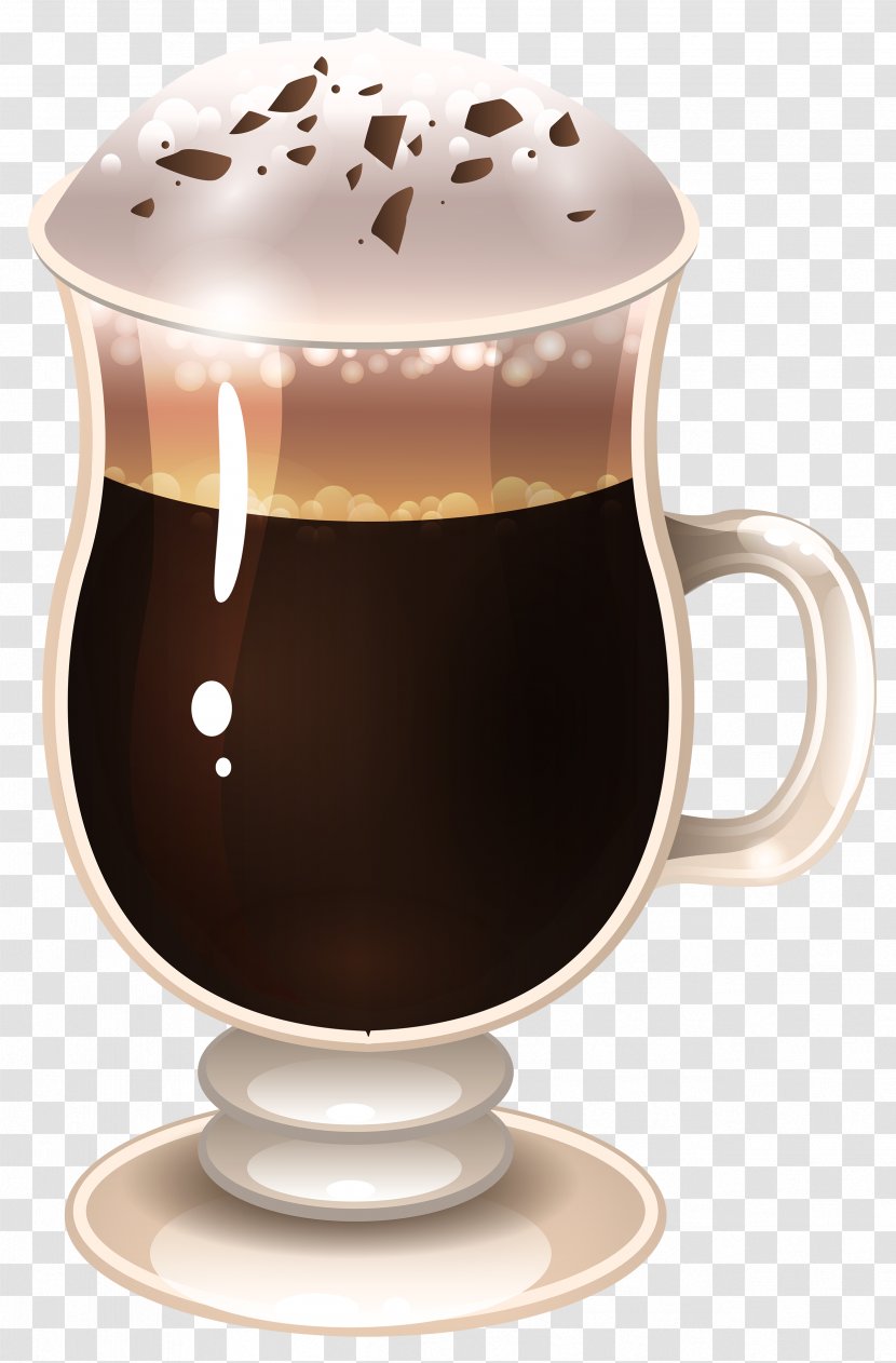 Latte Macchiato Coffee Cappuccino Tea - Hot Chocolate - Clipart Image Transparent PNG