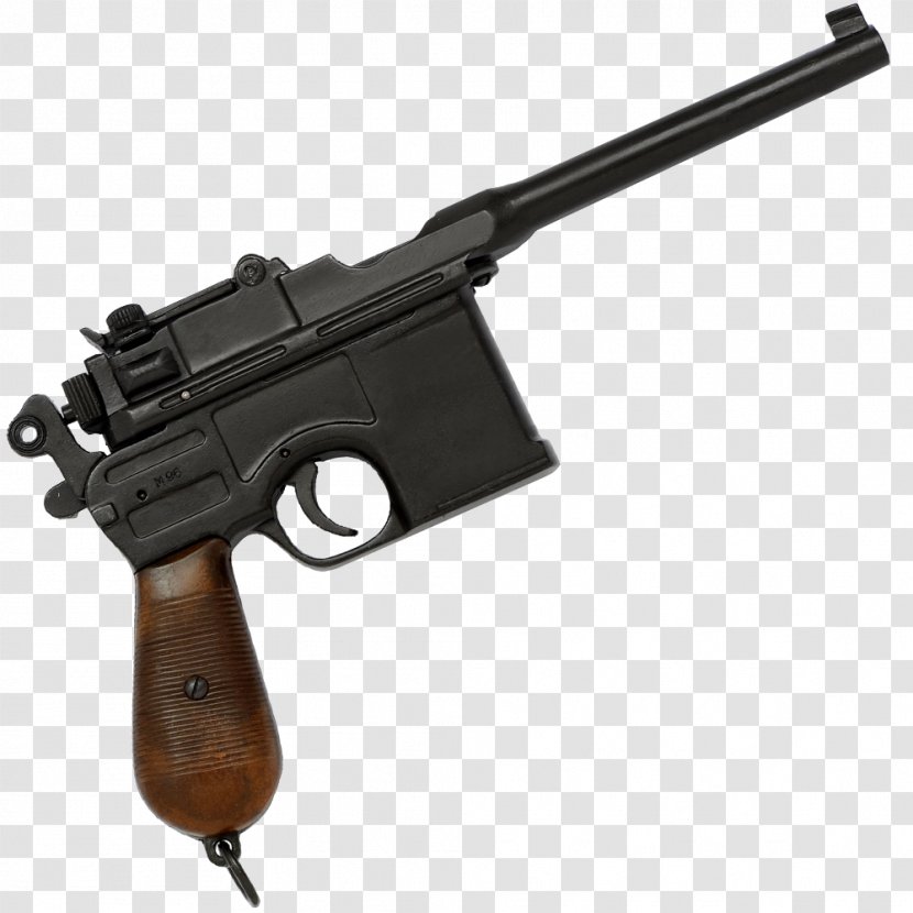 Firearm Weapon Pistol Mauser C96 - Watercolor - Germany Transparent PNG