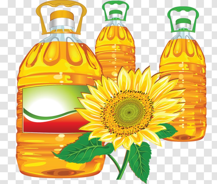 Cooking Oils Vegetable Oil Sunflower Clip Art - Cut Flowers Transparent PNG