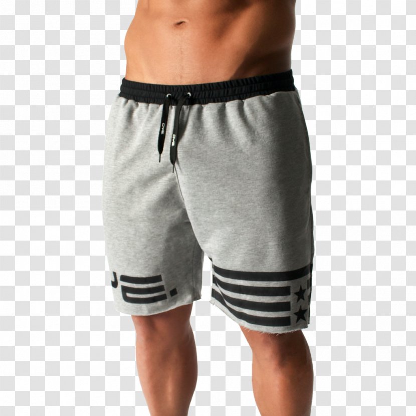T-shirt Gym Shorts Running Sportswear - Gray Stripes Transparent PNG