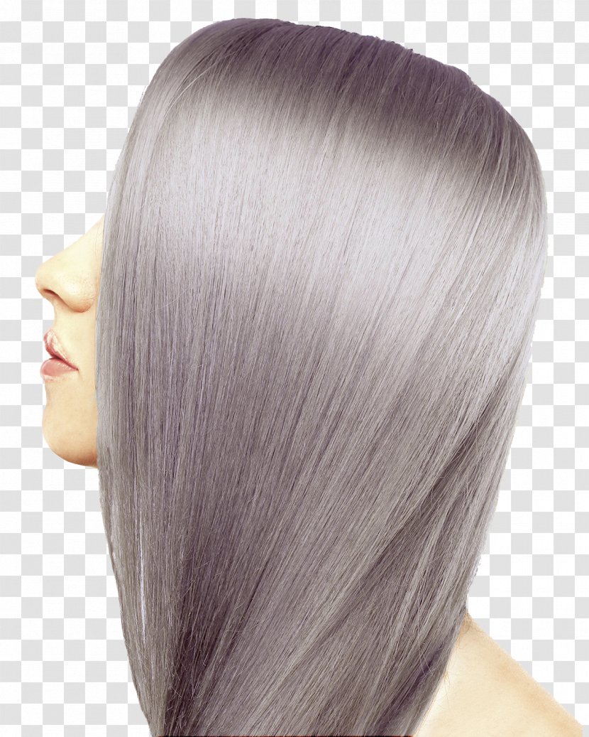 Human Hair Color Coloring Grey - Layered Transparent PNG