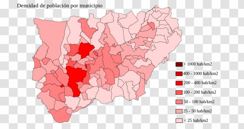 Jaén Demography Population Density Map - Flower - Poblacion Transparent PNG