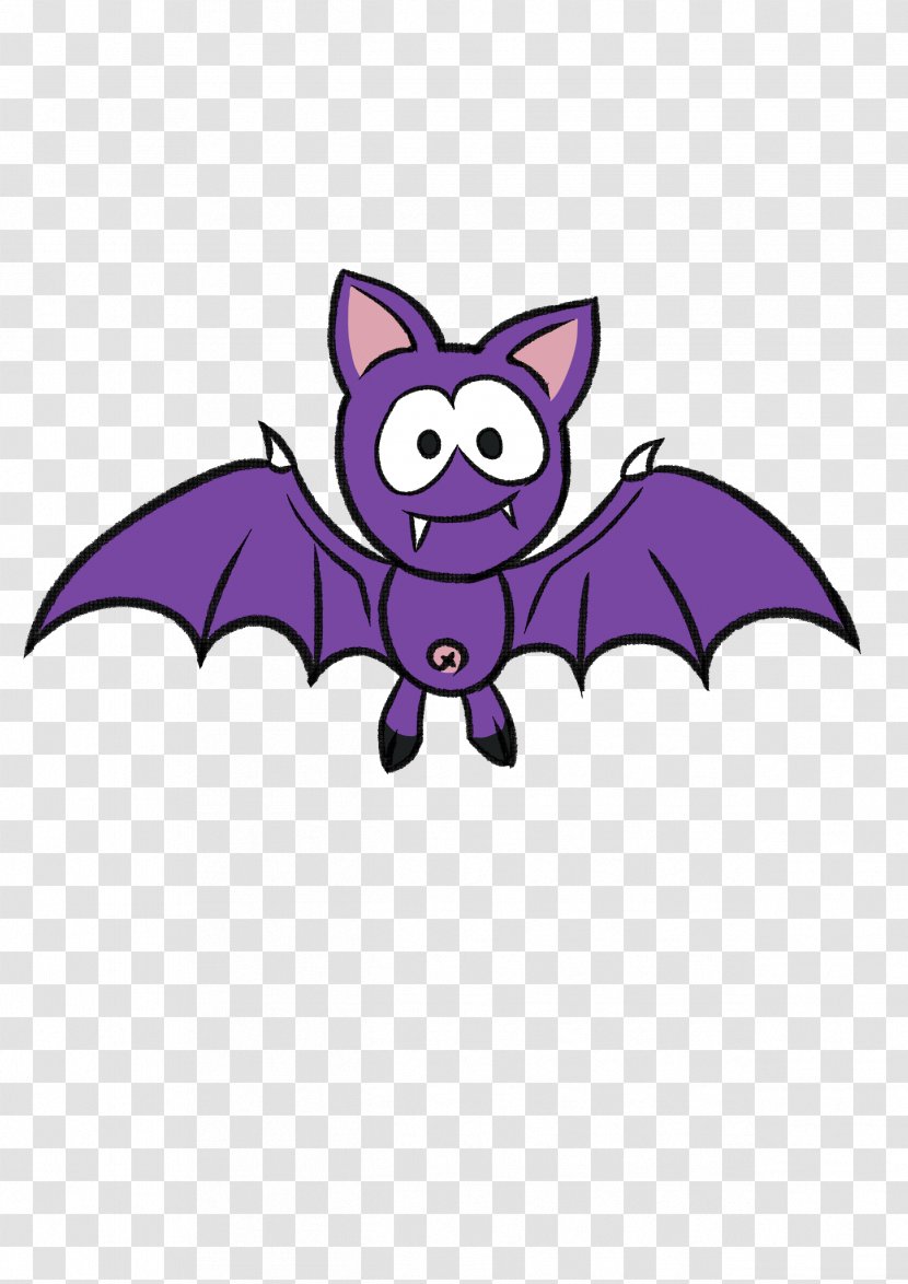Cat Illustration Clip Art Purple BAT-M - Legendary Creature - Anak Transparent PNG