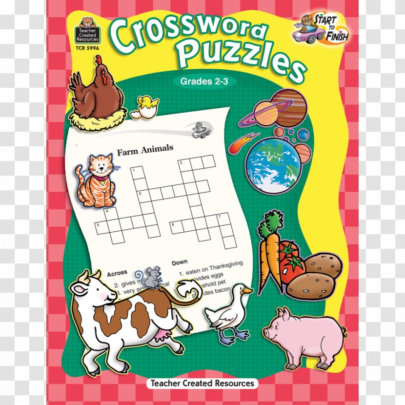 Crossword Learning Puzzle Education Toy - Cartoon - 3rd Grade Writing Notebook Covers Transparent PNG