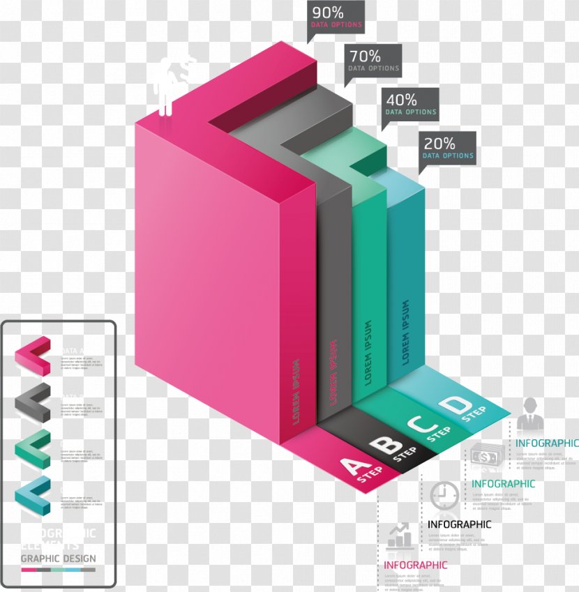 Graphic Design Chart Data - Magenta - Vector Business Ppt Transparent PNG