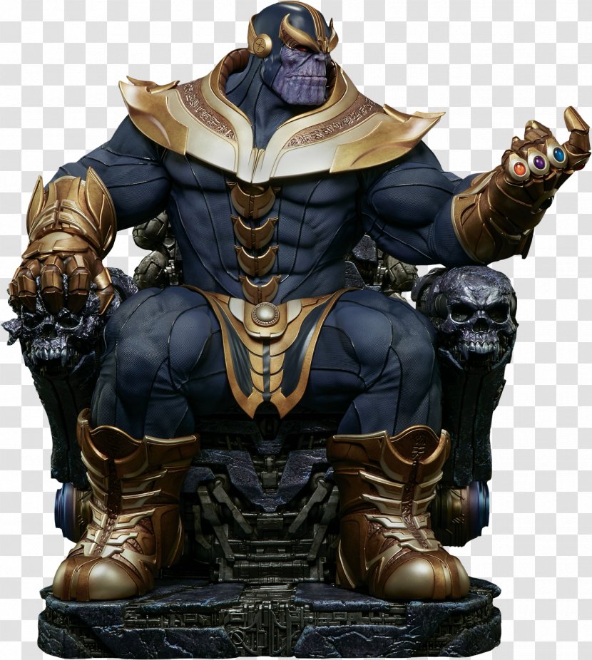Thanos Marvel Comics The Infinity Gauntlet Maquette - Sculpture - Throne Transparent PNG