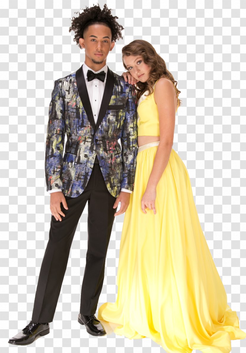 Tuxedo Prom Suit Dress Black Tie - Outerwear Transparent PNG