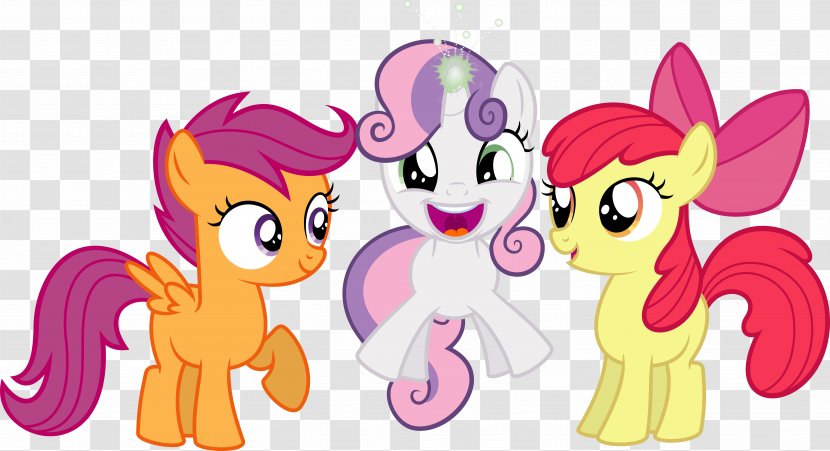 Pony Cutie Mark Crusaders Apple Bloom Sweetie Belle Sunset Shimmer - Animated Cartoon - Sparks Fly Transparent PNG