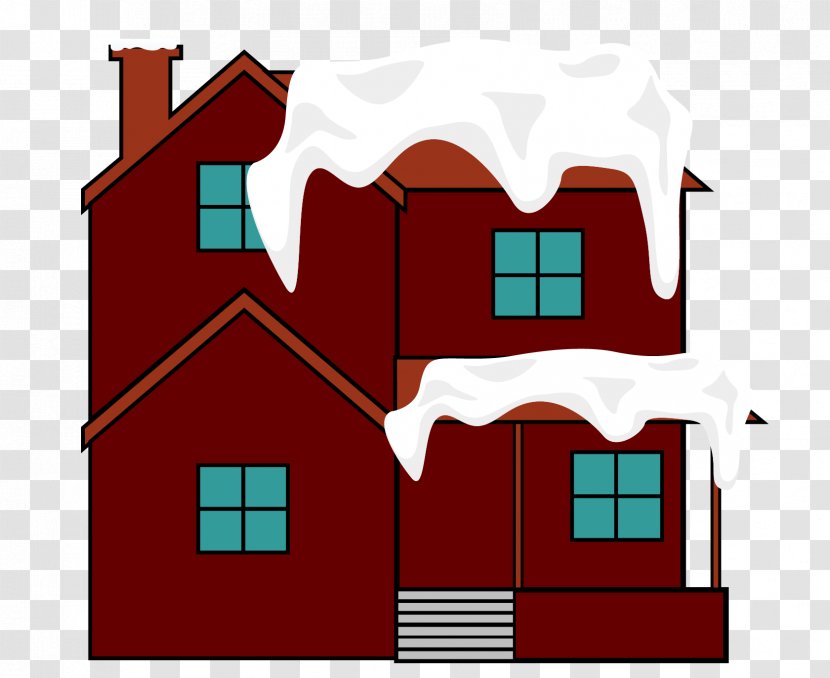 Building Roof House - Property - Vector Red Snow Transparent PNG