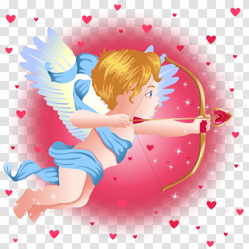 Cupid Heart Illustration - Flower Transparent PNG
