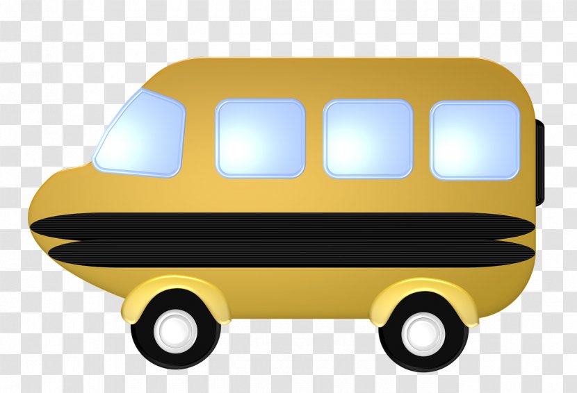 Car Yellow Transport Bus - Mode Of Transparent PNG