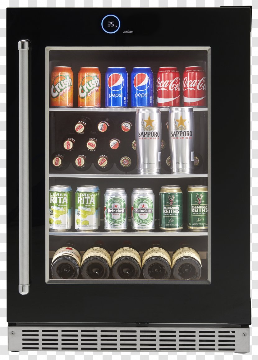 Refrigerator Wine Cooler Home Appliance Freezers - Drink Transparent PNG