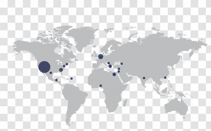 World Map Globe Blank - Mercator Projection - Global Transparent PNG