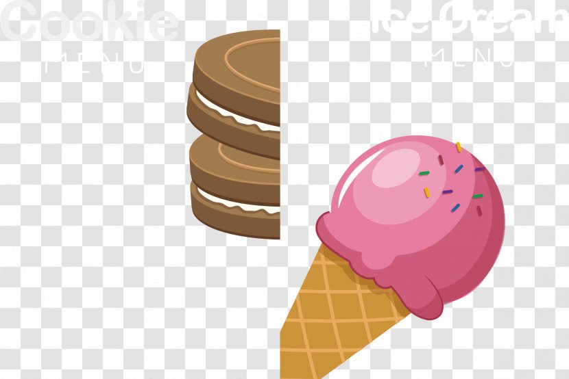 Ice Cream Cone Chocolate Sandwich Chip Cookie - Biscuit - Biscuits Transparent PNG