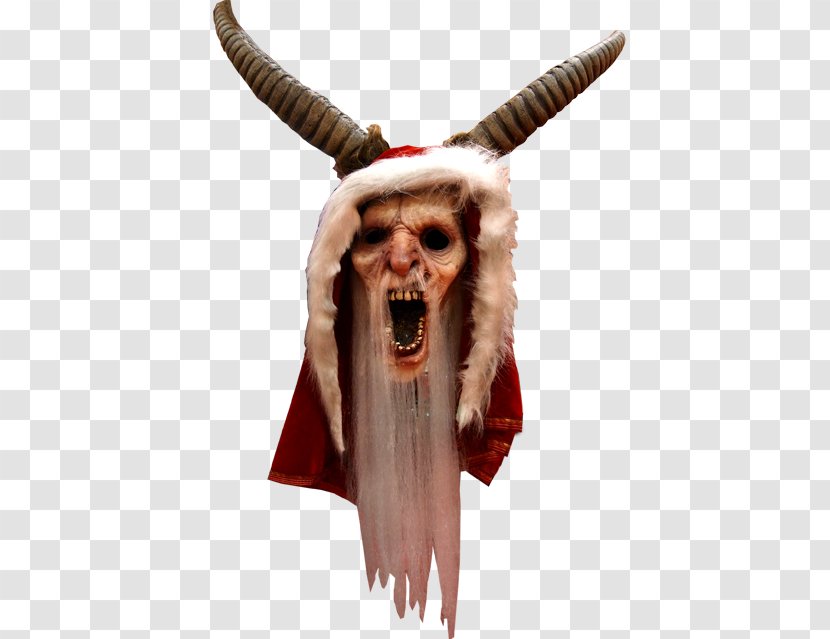 Krampus Stekkjarstaur Mask Santa Claus Halloween Costume - Headgear Transparent PNG