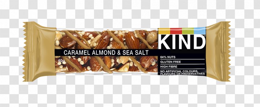 Kind Snack Nut Salt Food - Caramel - Sprinkle Transparent PNG