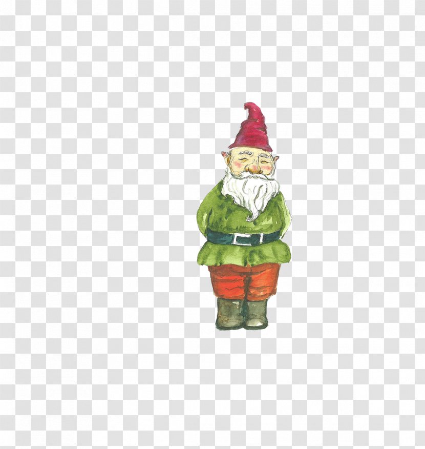 Drawing Painting - Garden Gnome - Santa Claus Transparent PNG