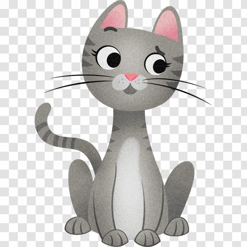 Kitten Domestic Short-haired Cat Whiskers Sticker - Cartoon Transparent PNG