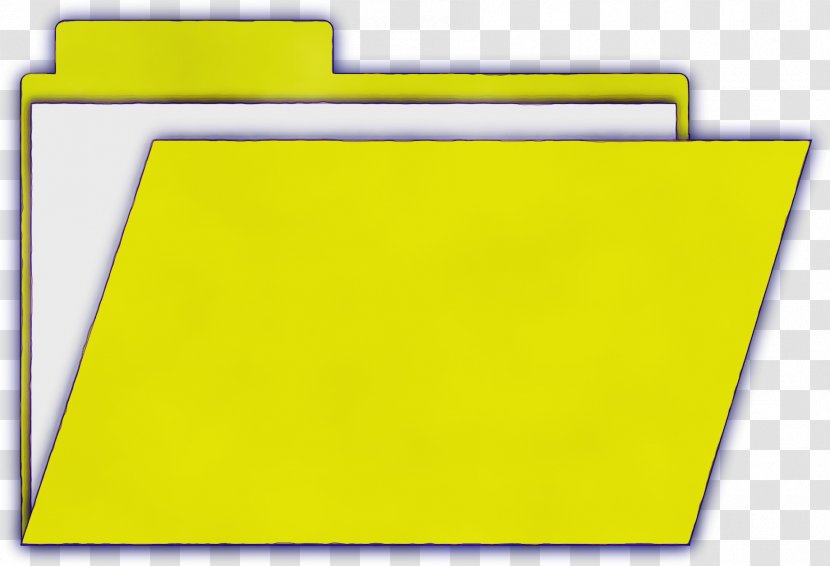 Yellow Paper Product Clip Art Folder - Rectangle - Clipboard Transparent PNG