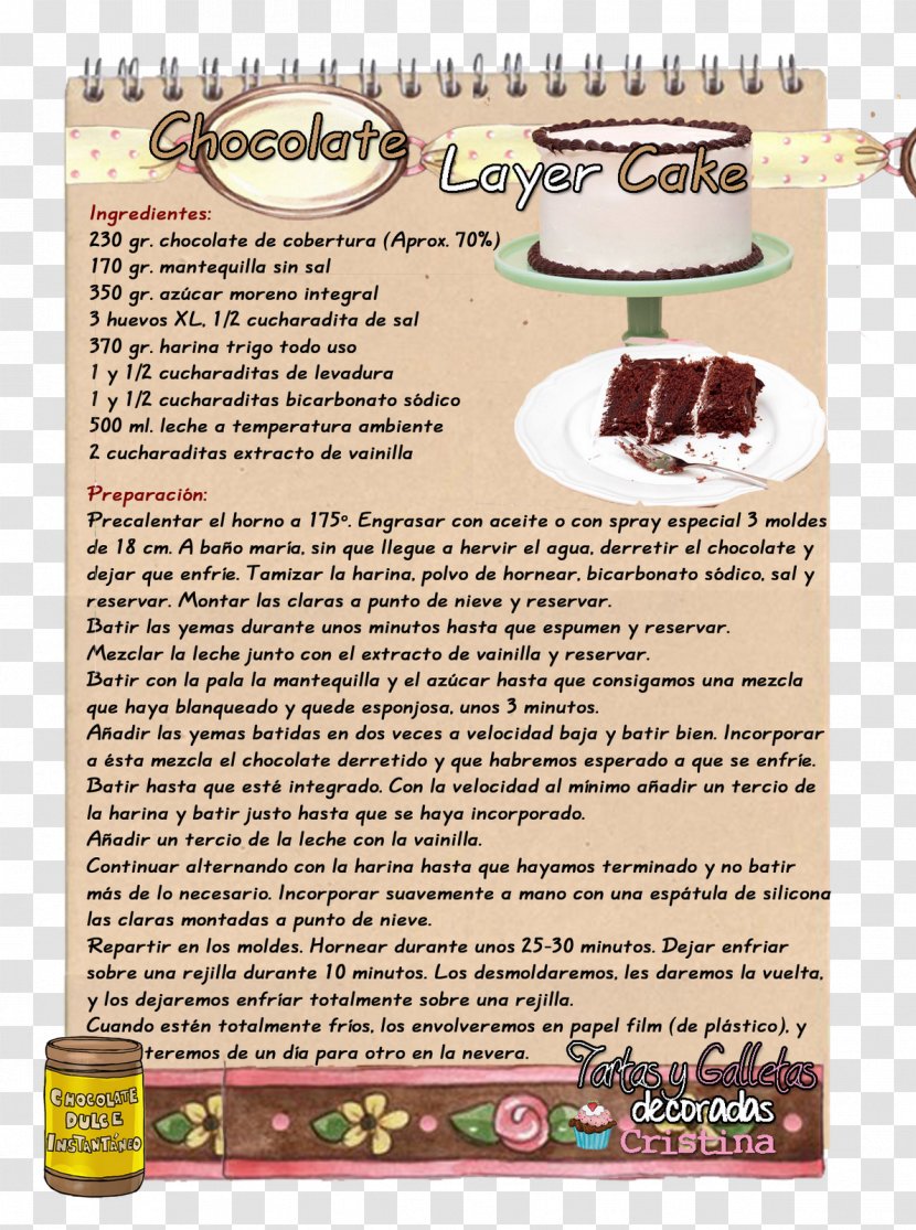Food Recipe - Layer Cake Transparent PNG