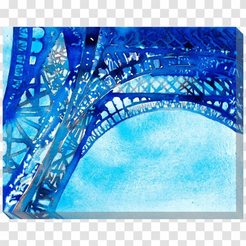 Watercolor Painting Drawing Art Sketch - Electric Blue Transparent PNG