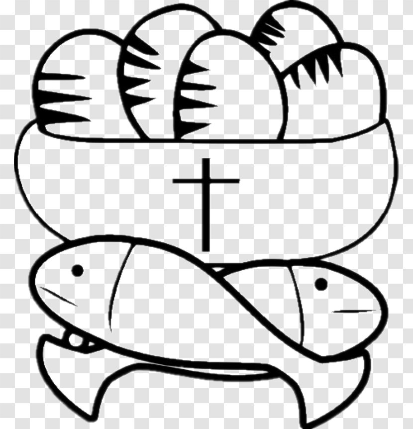 Feeding The Multitude Loaf Fish Bread Bible - Watercolor - Brot Clipart Transparent PNG