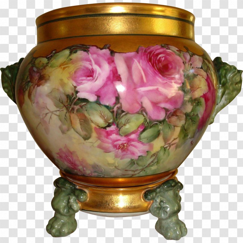 Limoges Vase Porcelain Tableware Jardiniere - Charles Catteau Transparent PNG