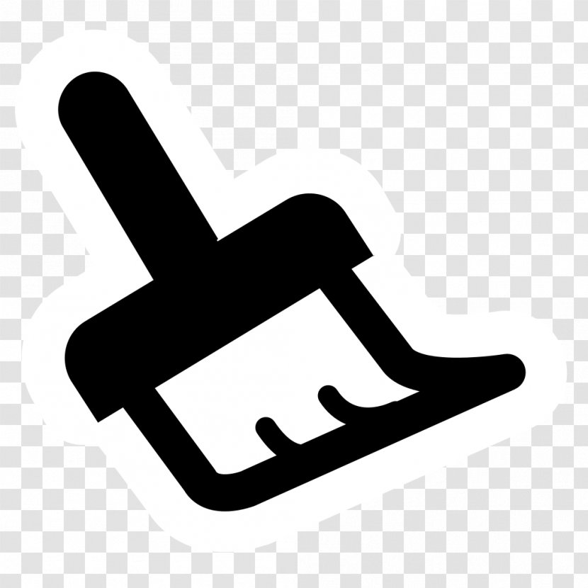 Line Finger Angle Clip Art - Black And White Transparent PNG