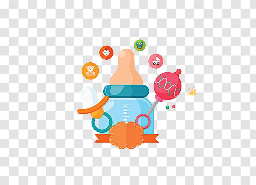 Baby Food Infant Bottle Illustration - Cartoon - Lovely Transparent PNG