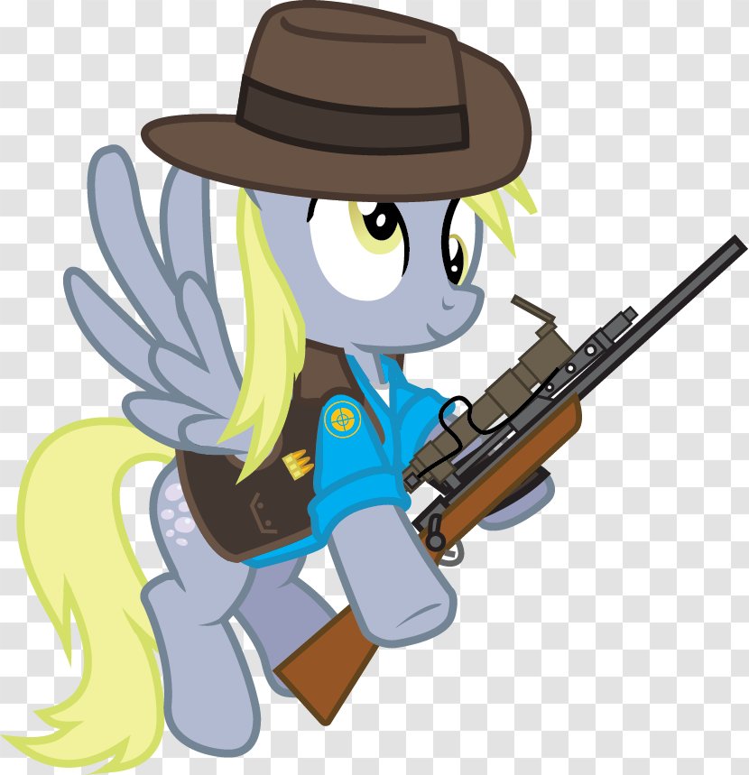 Pony Derpy Hooves Team Fortress 2 Fluttershy Clip Art - Flower - Sniper Bullet Transparent PNG