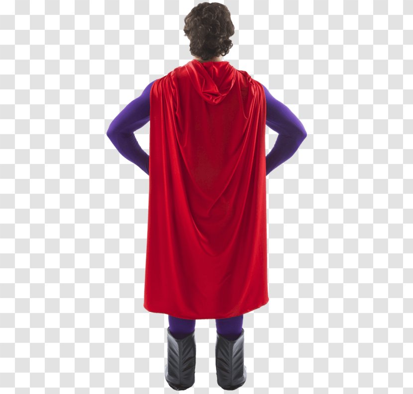 Cape May Shoulder Cloak Sleeve Maroon - Superhero Suit Transparent PNG