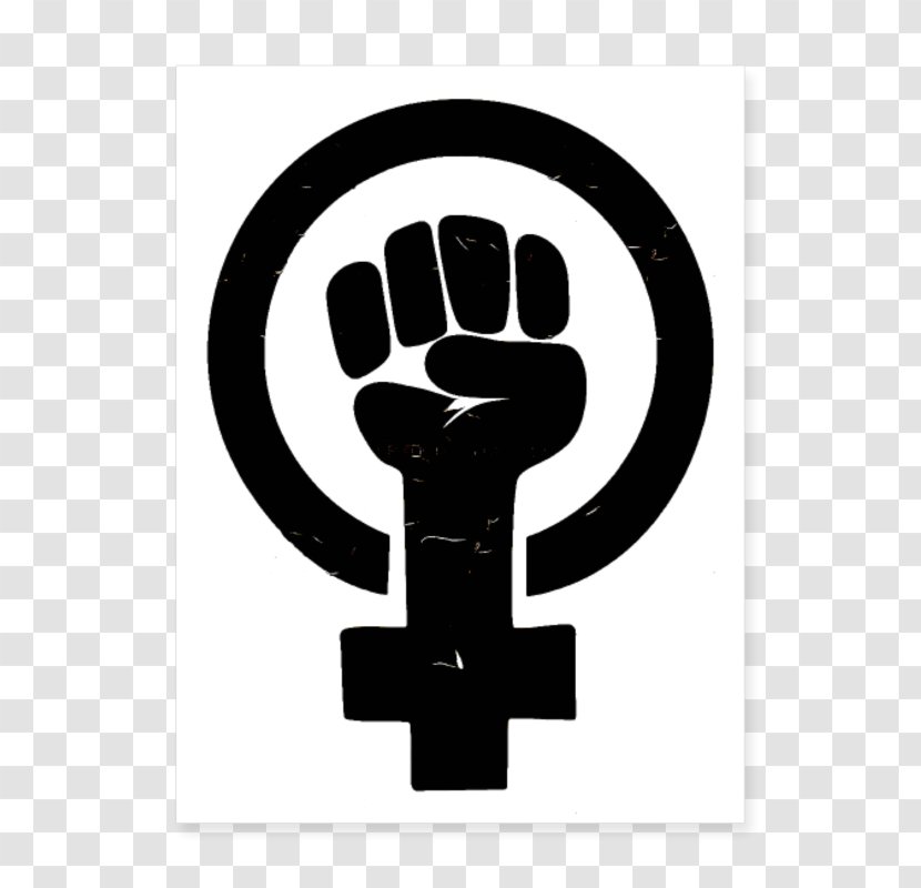 T-shirt Feminism Raised Fist Woman - Tshirt Transparent PNG