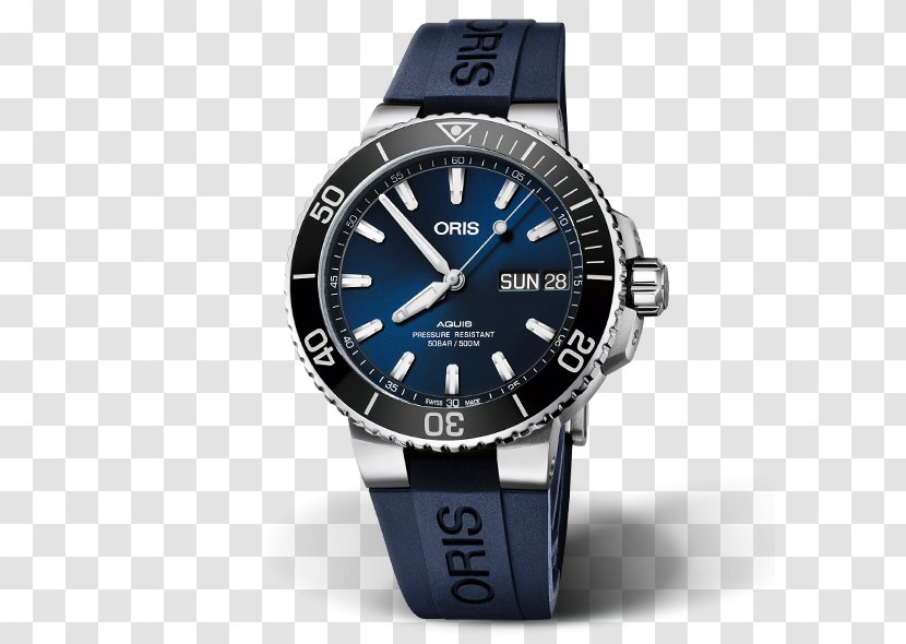 Oris Aquis Date Automatic Big Crown Propilot Day Diving Watch Transparent PNG