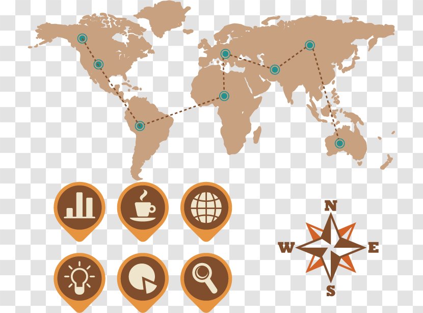 Earth World Map - Silhouette - Project Scope Introduction Figure Transparent PNG