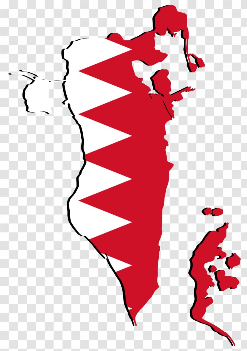Flag Of Bahrain Map Stock Photography - Royaltyfree Transparent PNG