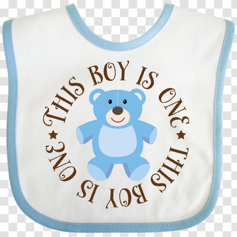 T-shirt Bib Bear Infant Boy - Silhouette - 1st Birthday Transparent PNG