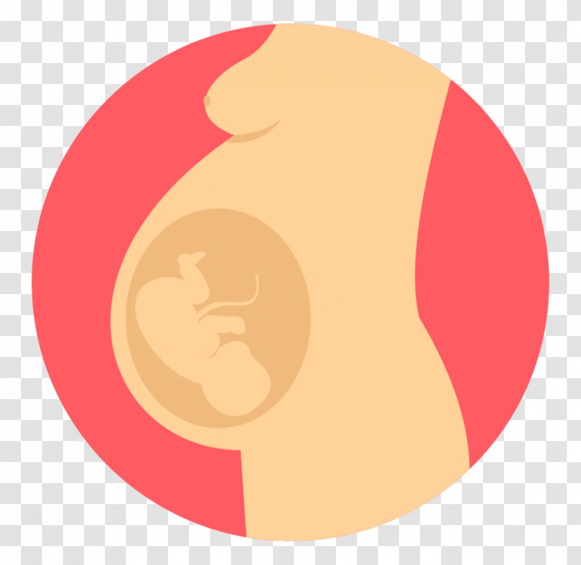 Pregnancy Cartoon - Nose - Peach Transparent PNG