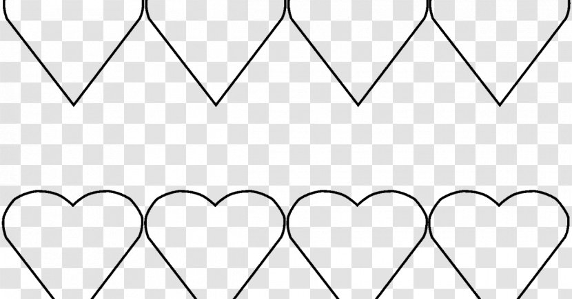 Line Art Point Angle Fence Font - Heart Transparent PNG