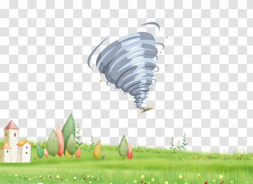 Cartoon Tornado Illustration - Plant Transparent PNG