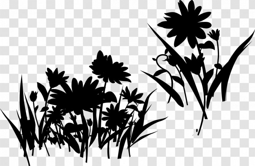 Visual Arts Clip Art Silhouette Illustration Plant Stem - Black - Grasses Transparent PNG