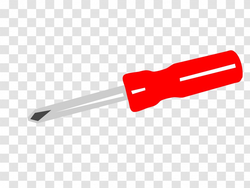 Designer Cross - Red - Cartoon Phillips Screwdriver Transparent PNG