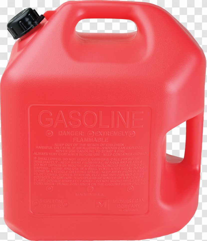 Petroleum Gallon Fuel Gasoline Plastic - Jerry Can Transparent PNG
