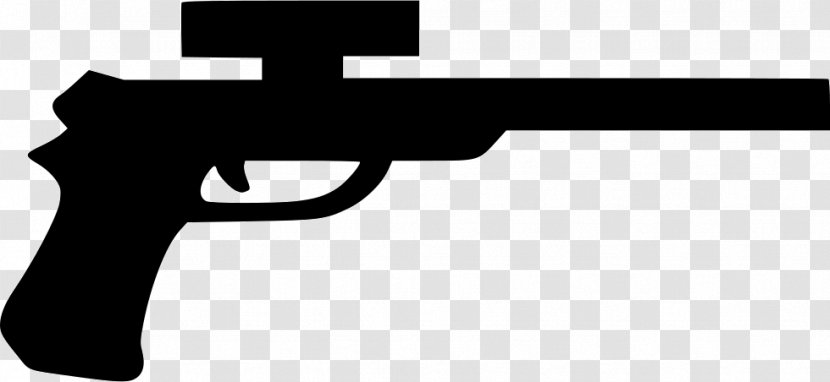 Trigger Firearm Logo Handgun Gun Barrel - Monochrome Transparent PNG