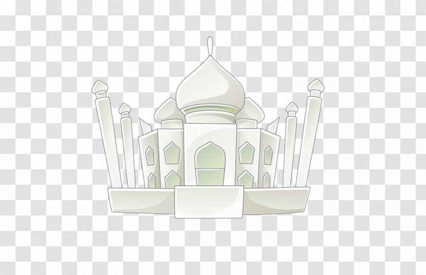 Glass Material Teapot - Cartoon White House Transparent PNG
