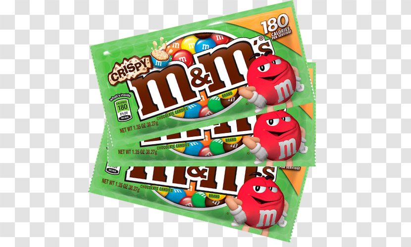 M&M's Crispy Chocolate Candies White Candy - Snack Transparent PNG