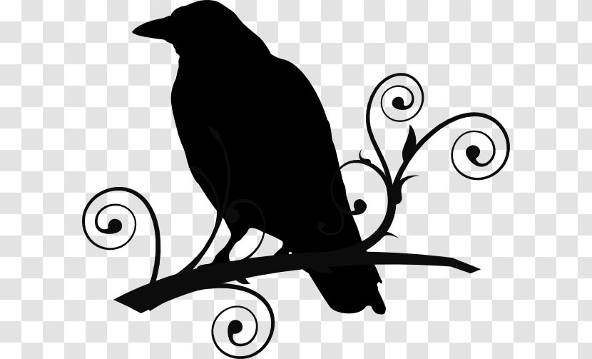 Common Raven The Baltimore Ravens Clip Art - Monochrome Photography - Tribal Crow Tattoo Designs Transparent PNG