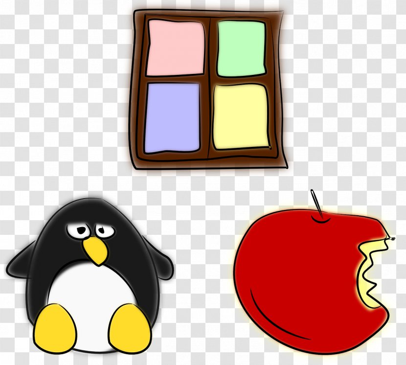 Operating System Linux MacOS Software Personal Computer - Yellow - Cartoon Penguin Transparent PNG