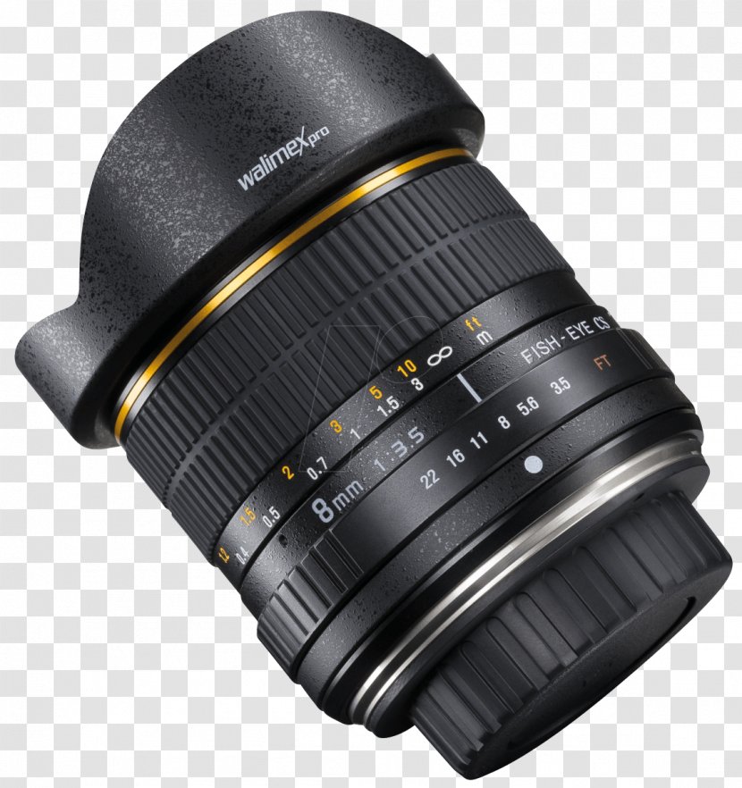 Fisheye Lens Samyang 8mm F/3.5 CS II Canon EF Mount EF-S Digital SLR - Cameras Optics - Camera Transparent PNG