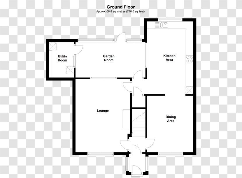 Floor Plan Furniture Line Angle Transparent PNG